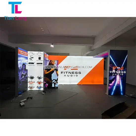 Đèn căng vải nền sáng Tianlang Tùy chỉnh cho gian hàng 10X10 - Sự lựa chọn đa dạng trong triển lãm hình ảnh 1-description
