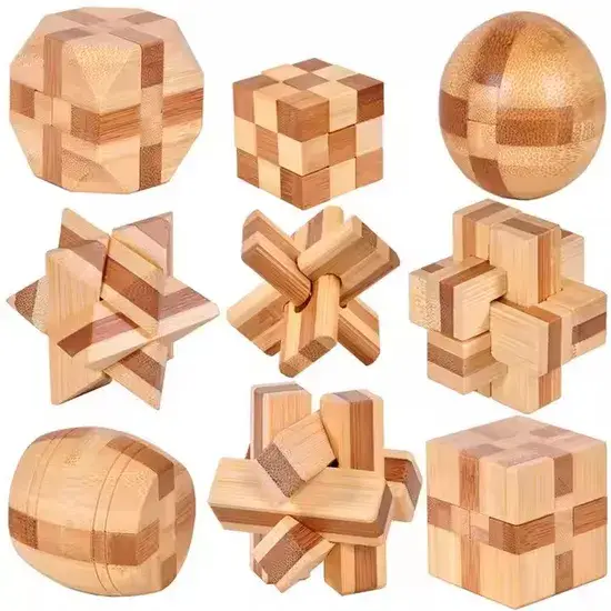 Đồ Chơi Gỗ Trung Quốc: Khóa Kongming Luban Cổ Điển 3D - Hành Trình Trí Tuệ hình ảnh 1-description