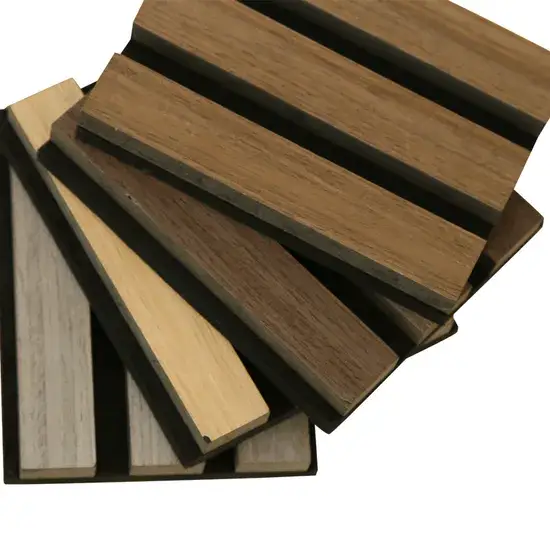 Bảng Âm Thanh Trang Trí Gỗ Slat cho Thiết Kế Nội Thất 3D và Cách Âm Tường Trần hình ảnh 1-description