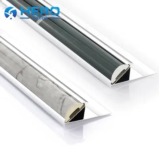 Vật liệu chất lượng cao cho việc trang trí nhà cửa: Hero kim loại nhôm và PVC trim linh hoạt, chất liệu gốm tròn góc cạnh hình ảnh 1-description