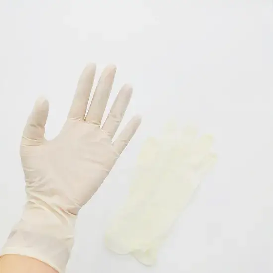 Găng tay y tế latex sử dụng một lần, phù hợp cho việc kiểm tra sức khỏe hình ảnh 1-description