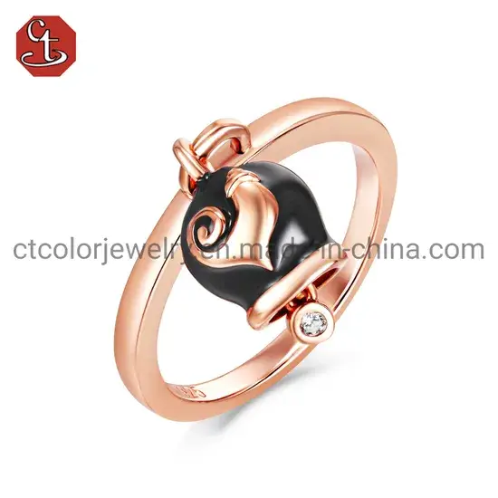 Nhẫn bạc sterling tùy chỉnh với men cao cấp cho phụ nữ - Sự lựa chọn hoàn hảo cho trang sức thời trang hình ảnh 1-description