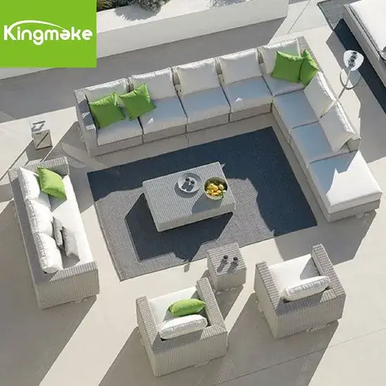 Bộ ghế sofa mô-đun ngoại thất mây, phổ biến nhất và linh hoạt trong việc tùy chỉnh hình ảnh 1-description