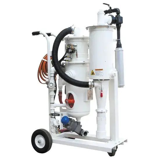 Thiết bị phun cát tái chế môi trường 200L cho việc phục hồi hạt mài, loại bỏ gỉ sét và làm sạch sơn hình ảnh 1-description