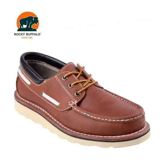 Giày da thật cổ thấp Rocky Buffalo Goodyear Welt - Sự an toàn đảm bảo cho đôi chân của bạn hình ảnh 1-description