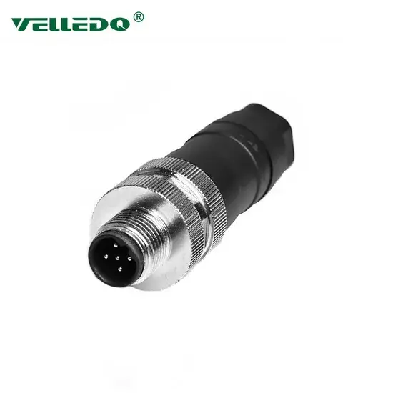 Đầu nối phích cắm tròn thẳng M12 B-Code Nam 5: Sự lựa chọn hoàn hảo cho kết nối hàng đầu hình ảnh 1-description