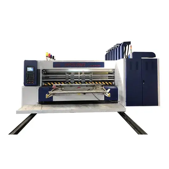 Máy cắt rãnh hộp pizza chất lượng cao từ vật liệu bìa sóng hình ảnh 1-description