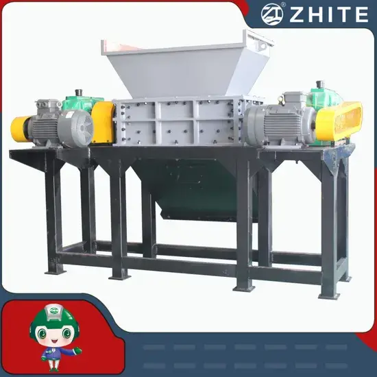 Máy nghiền hai trục tái chế nhựa HDPE/PP/PVC/PE và các vật liệu phế liệu khác hình ảnh 1-description