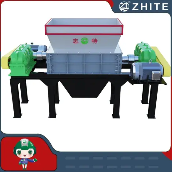 Máy Nghiền Trục Đôi Tái Chế Nhựa Thải Hiệu Quả hình ảnh 1-description