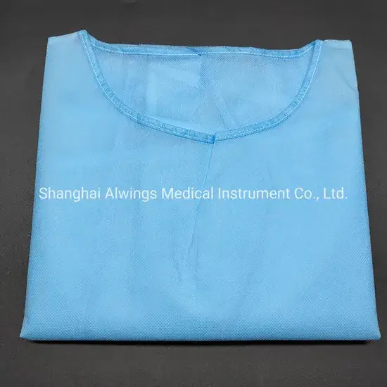 Áo choàng y tế cách ly bằng chất liệu nhựa PP y tế có đính dây buộc phía sau hình ảnh 1-description