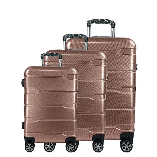 Bộ vali du lịch cổ điển chất liệu ABS với bánh xe xoay kép độ bền cao hình ảnh 1-description