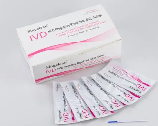 Bộ xét nghiệm thai nhanh HCG cho phụ nữ từ thương hiệu Singclean hoặc sản phẩm tùy chỉnh hình ảnh 1-description
