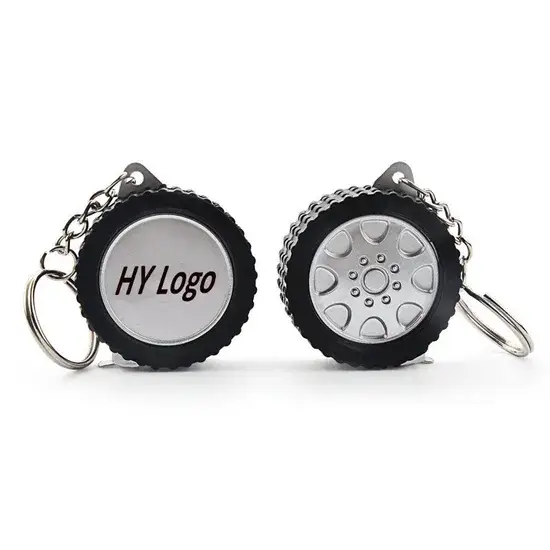 Móc khóa hình lốp xe tùy chỉnh từ thép, sản phẩm quảng cáo phù hợp cho triển lãm thương mại hình ảnh 1-description