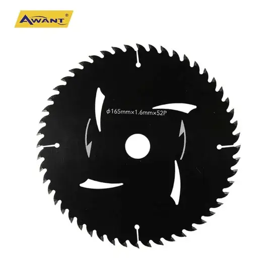 Lưỡi cưa Tct 6.5 Inch 165mm màu đen - Sức mạnh cắt gỗ hiệu quả hình ảnh 1-description