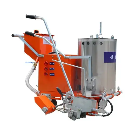 Máy đánh sơn nóng chảy thermoplastic di động - Thiết bị đánh dấu đường cao tốc hình ảnh 1-description