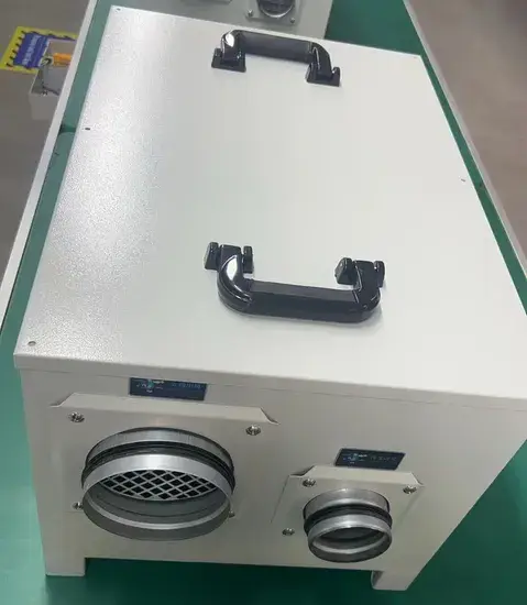 Máy hút ẩm di động Asm-D1050K dành cho công nghiệp, tích hợp bánh xe và quạt hình ảnh 1-description