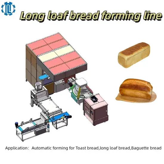 Máy tự động sản xuất bánh mì nướng, định hình bánh mì một cách chuyên nghiệp hình ảnh 1-description