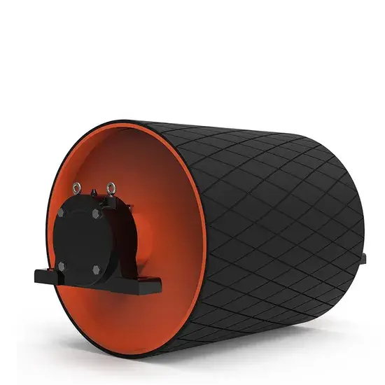 Bánh đai truyền động băng tải cho ngành khai thác với bề mặt lót cao su và gốm hình ảnh 1-description