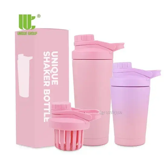 Bình lắc protein cách nhiệt 500ml và 750ml bằng thép không gỉ, phù hợp lưu trữ bột protein cho thể hình và du lịch hình ảnh 1-description