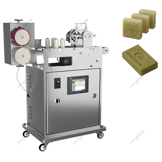 Máy cắt tự động hiệu suất cao vận hành bằng tay, thiết bị in nhỏ chuyên nghiệp và bộ con dấu xà phòng mini hình ảnh 1-description