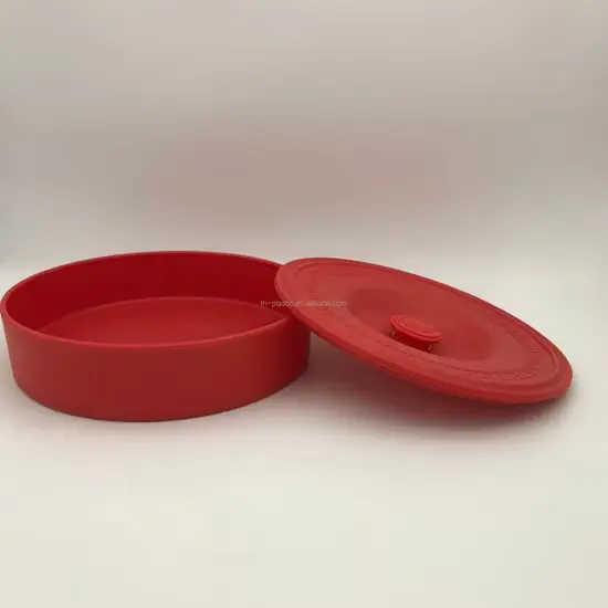 Hộp bảo quản bánh tortilla an toàn cho lò vi sóng và máy rửa chén, container giữ ấm bánh tortilla, bánh mì bột, có nắp (8.5-Inch) hình ảnh 1-description