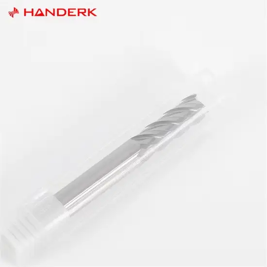 Dao phay vuông gốm Handerk 4flute 75HRC chuyên dùng cho cắt thép cứng và gang không sử dụng lớp phủ hình ảnh 1-description