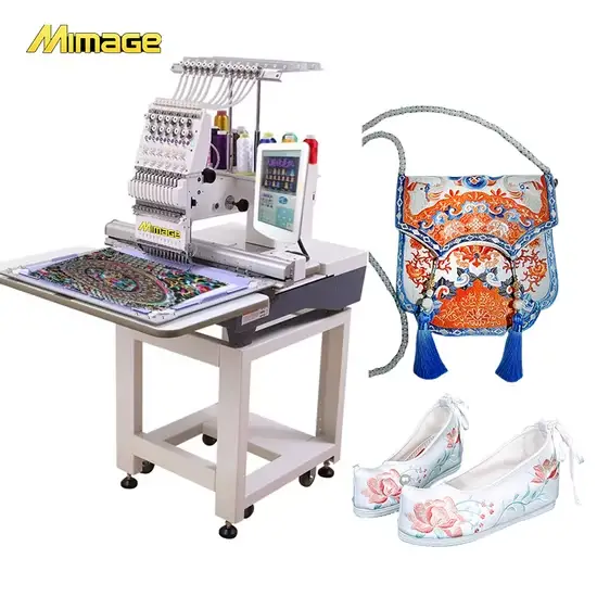Máy thêu vi tính tốc độ cao dành cho việc thêu mũ hình ảnh 1-description